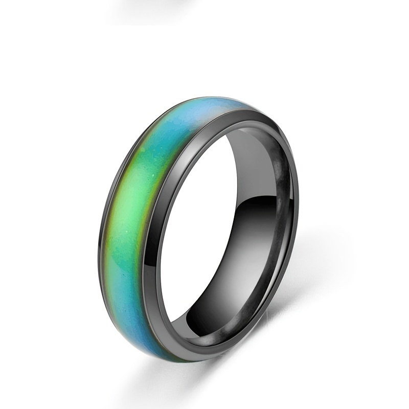 Men's Temperature Changing Stainless Steel Ring